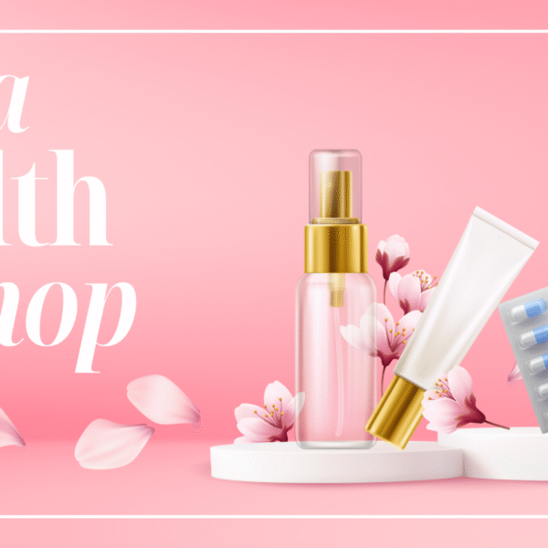 Pink Floral Cherry Blossom Spring Sale Cosmetic Product Banner (1)